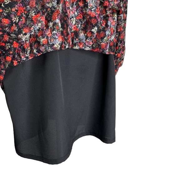 Libby Edelman Dark Acedemia Small Floral Collar High Neck Prairie Dress Large - Picture 11 of 11